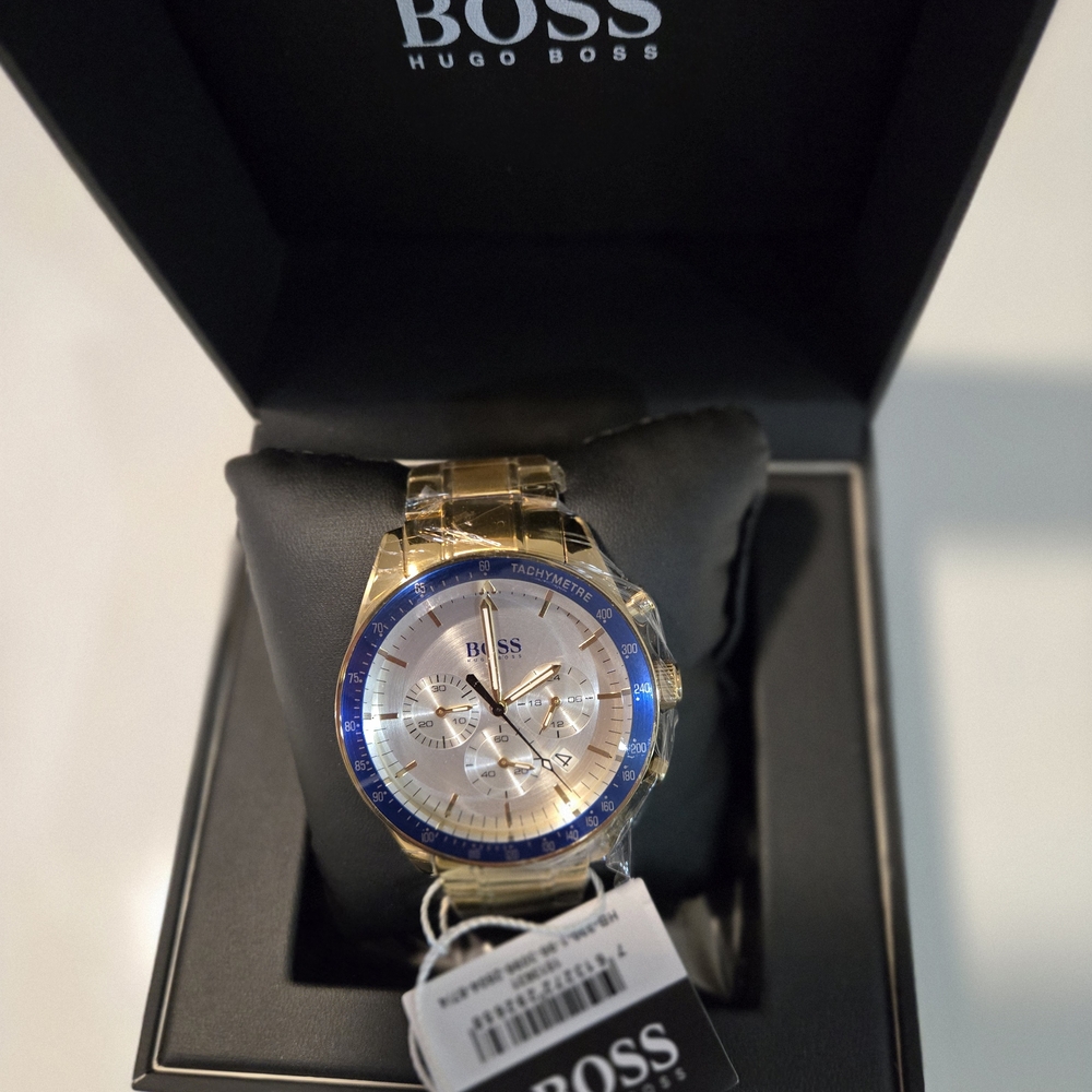 Hugo Boss Gold and Blue Watch